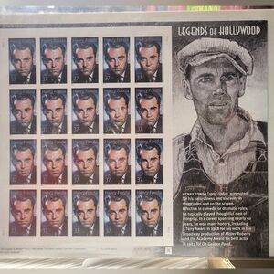 Commemorative Stamp Sheet - Henry Fonda